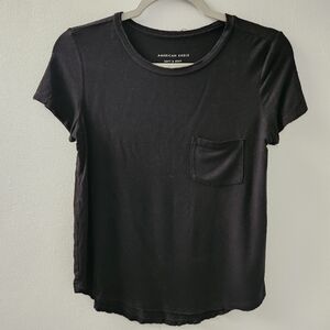 American Eagle Soft Black Tshirt Size Xs‎